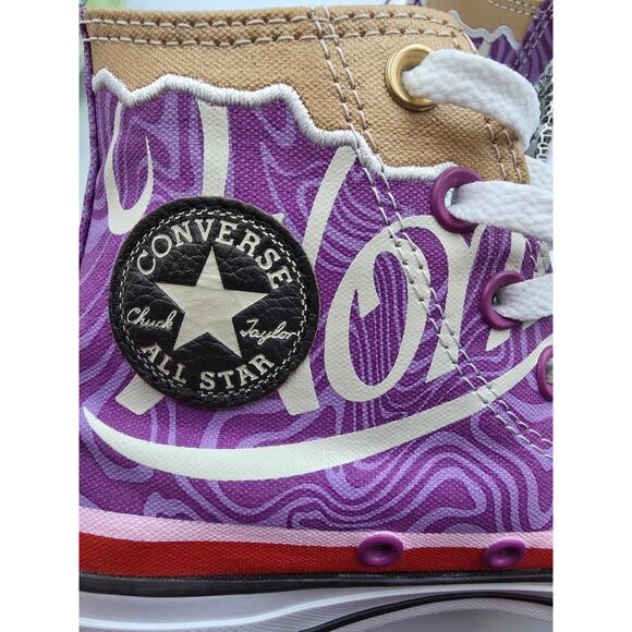 Converse Willy Wonka x Chuck Taylor All Star High Swirl Mens Sz 4 Womens Sz 6 - Picture 13 of 14